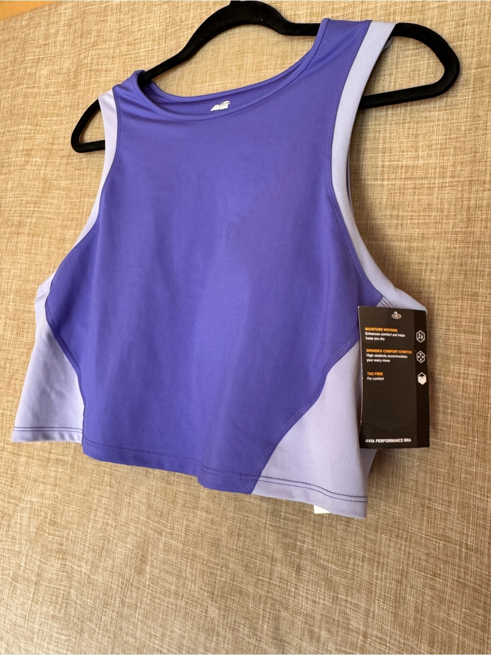Avia Two-Tone Purple and Lavender Athletic Tank Top 2x